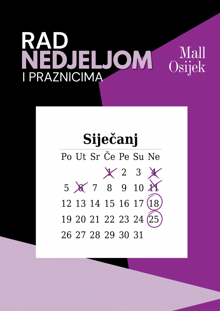 Radno vrijeme siječanj 2025.