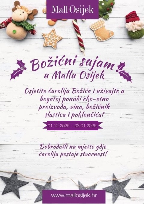 Mall Osijek - božićni sajam