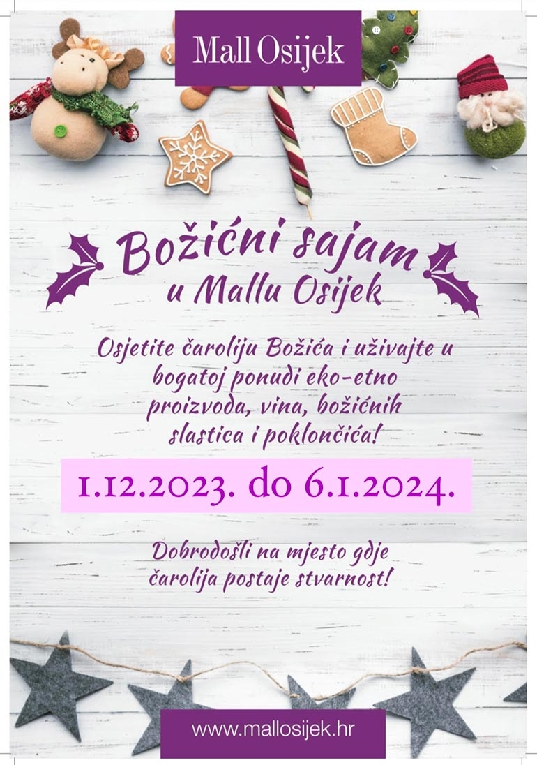 Mall Osijek - božićni sajam