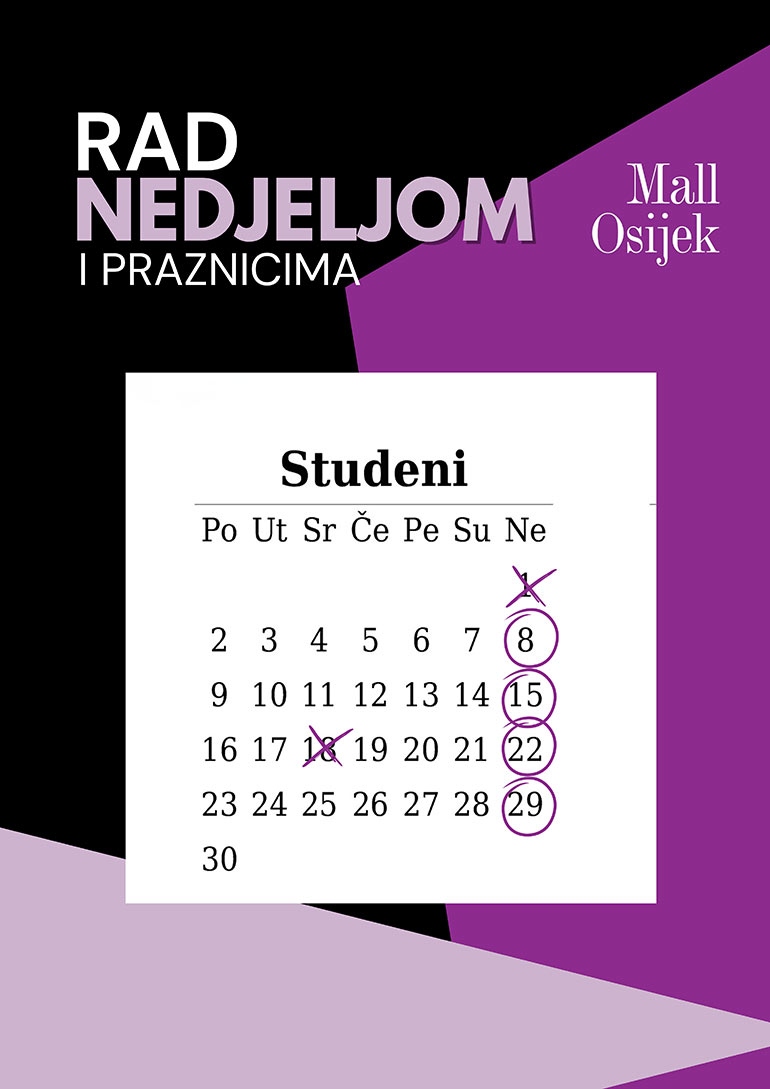 Radno vrijeme - studeni 2026.