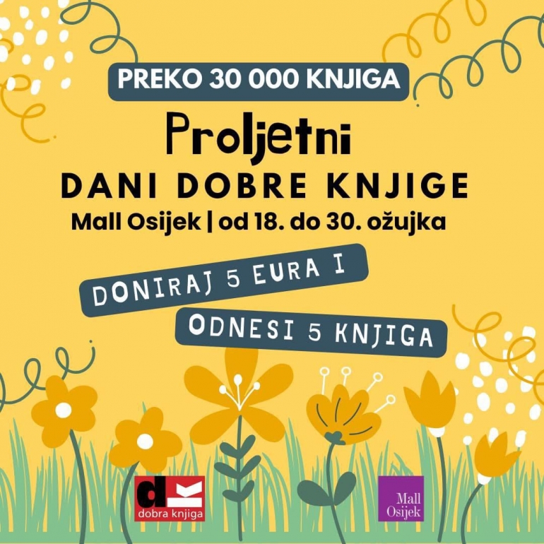  Proljetni dani Dobre knjige u Mallu Osijek! 