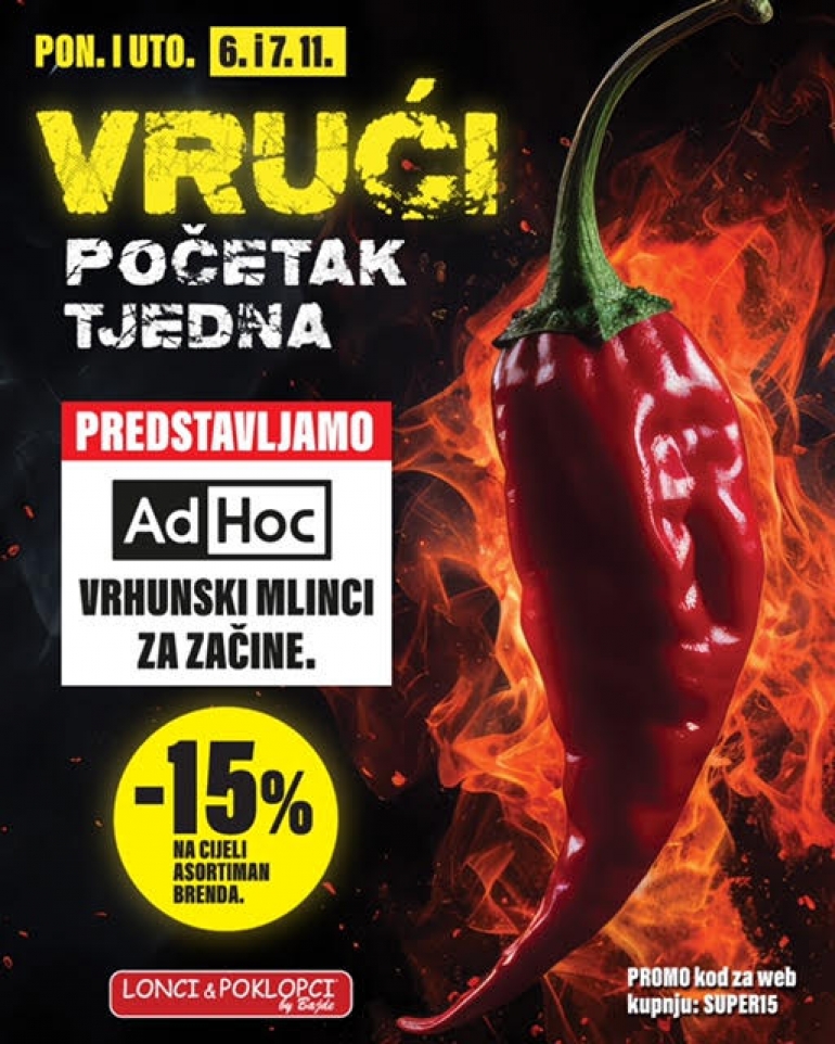  Vrući početak tjedna samo u Loncima&Poklopcima by Bajde