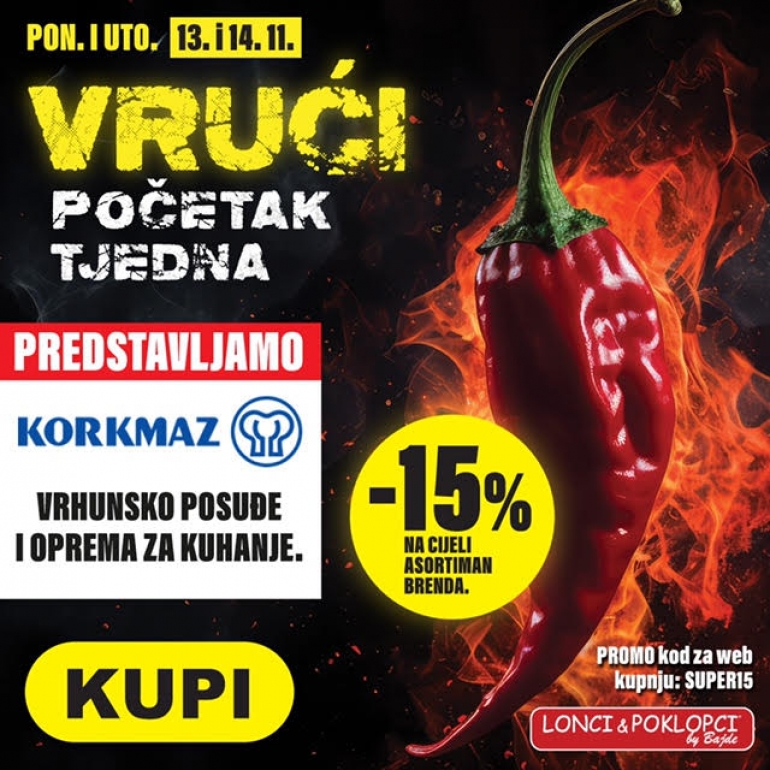 VRUĆI POČETAK TJEDNA