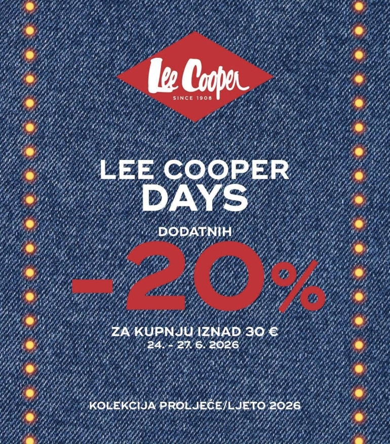 DODATNIH –20% NA BRAND LEE COOPER!