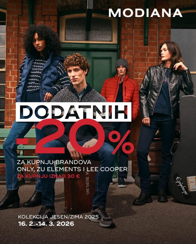 DODATNIH -20% POPUSTA