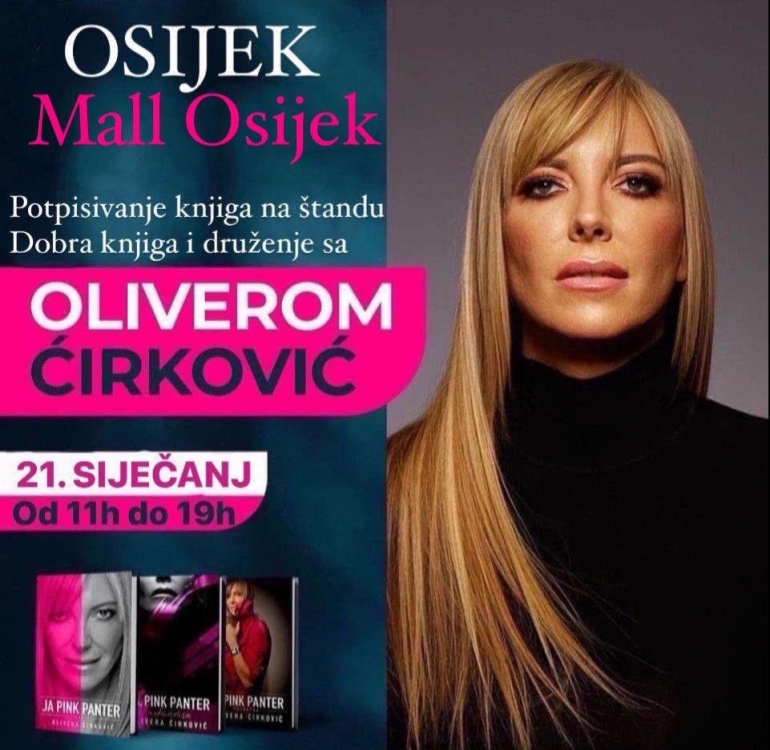 OLIVERA ĆIRKOVIĆ DOLAZI U MALL OSIJEK