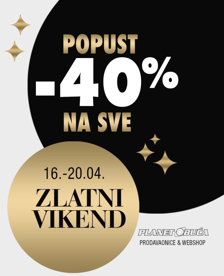 POPUST -40% NA SVE!