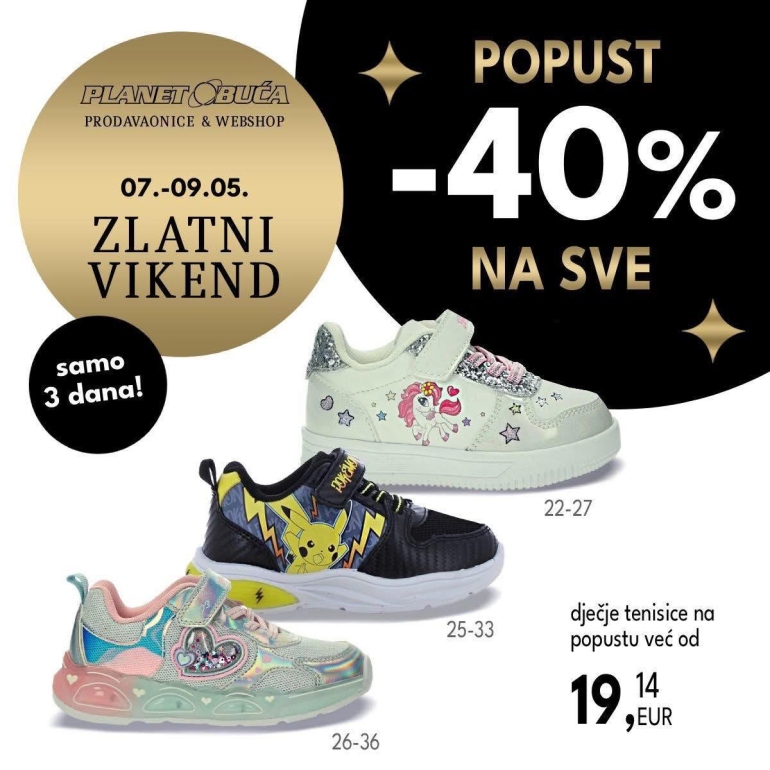 Zlatni POPUST -40% NA SVU KOLEKCIJU!